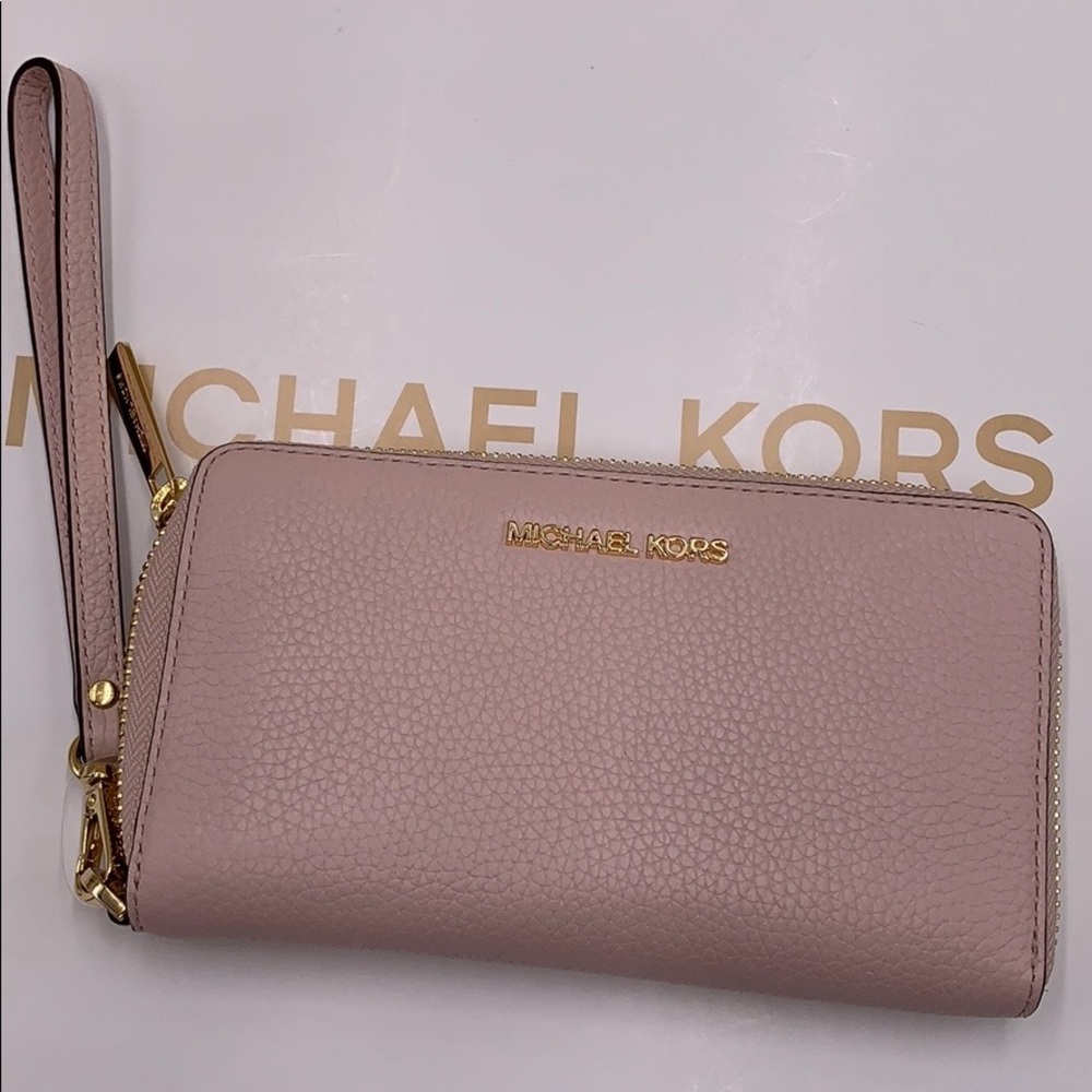Michael Kors Jet Set Travel Phone Wallet Wristlet - Picture 11 of 16